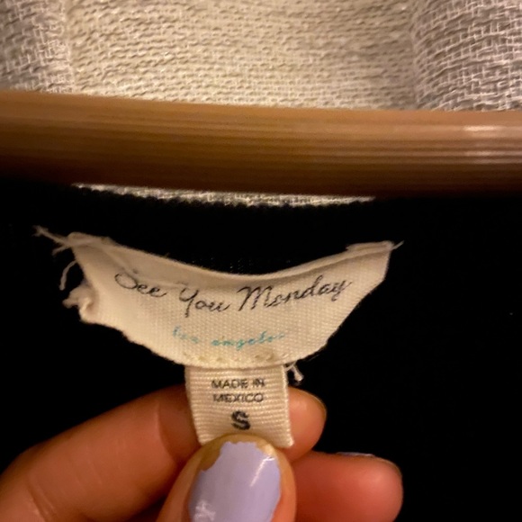 See You Monday Black Midi Dress S - Picture 3 of 3